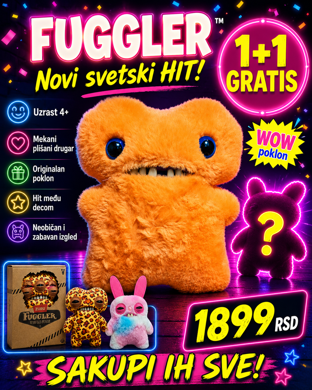Fuggler 1+1 GRATIS – izaberi svoja 2 modela