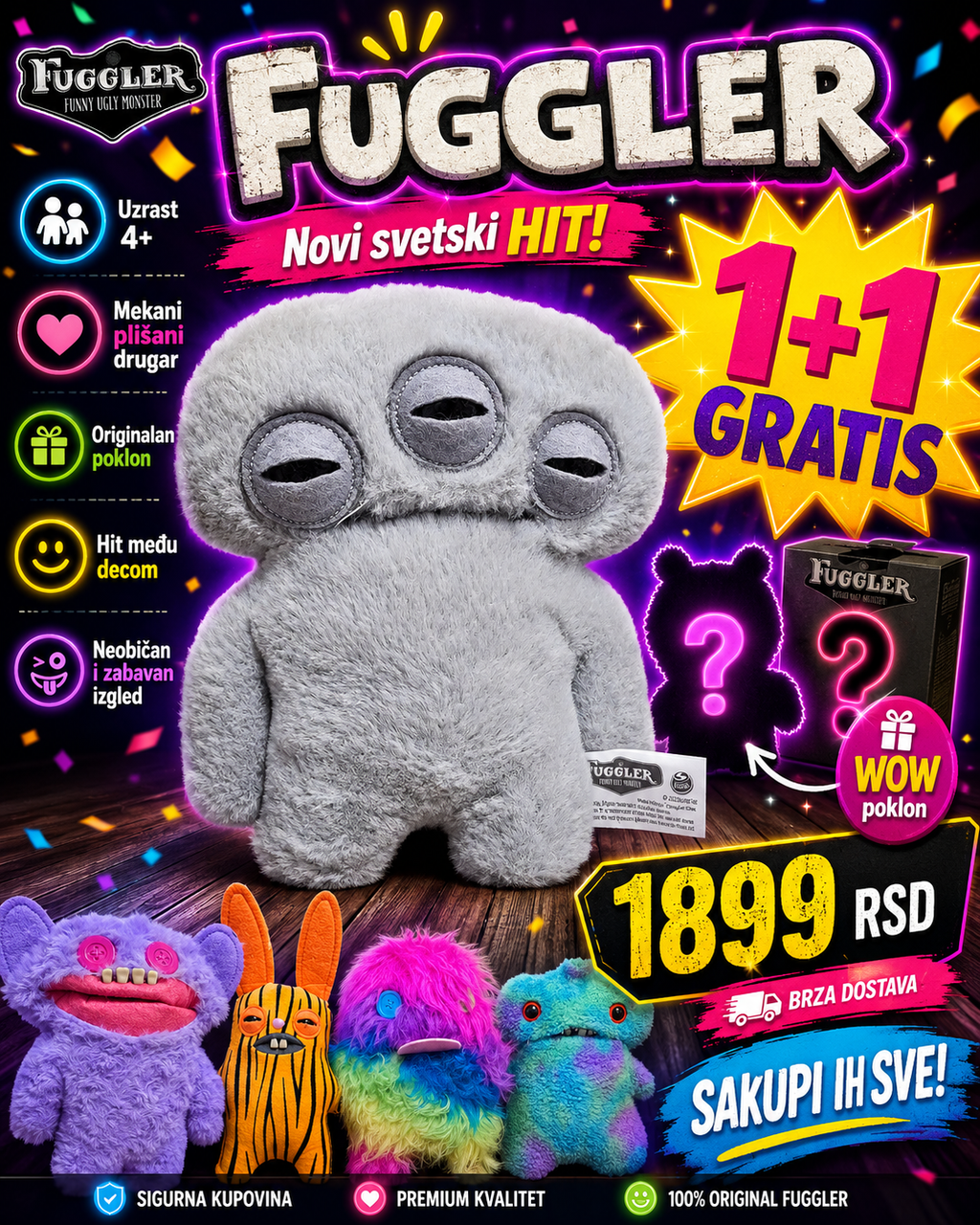 Fuggler 1+1 GRATIS – izaberi svoja 2 modela