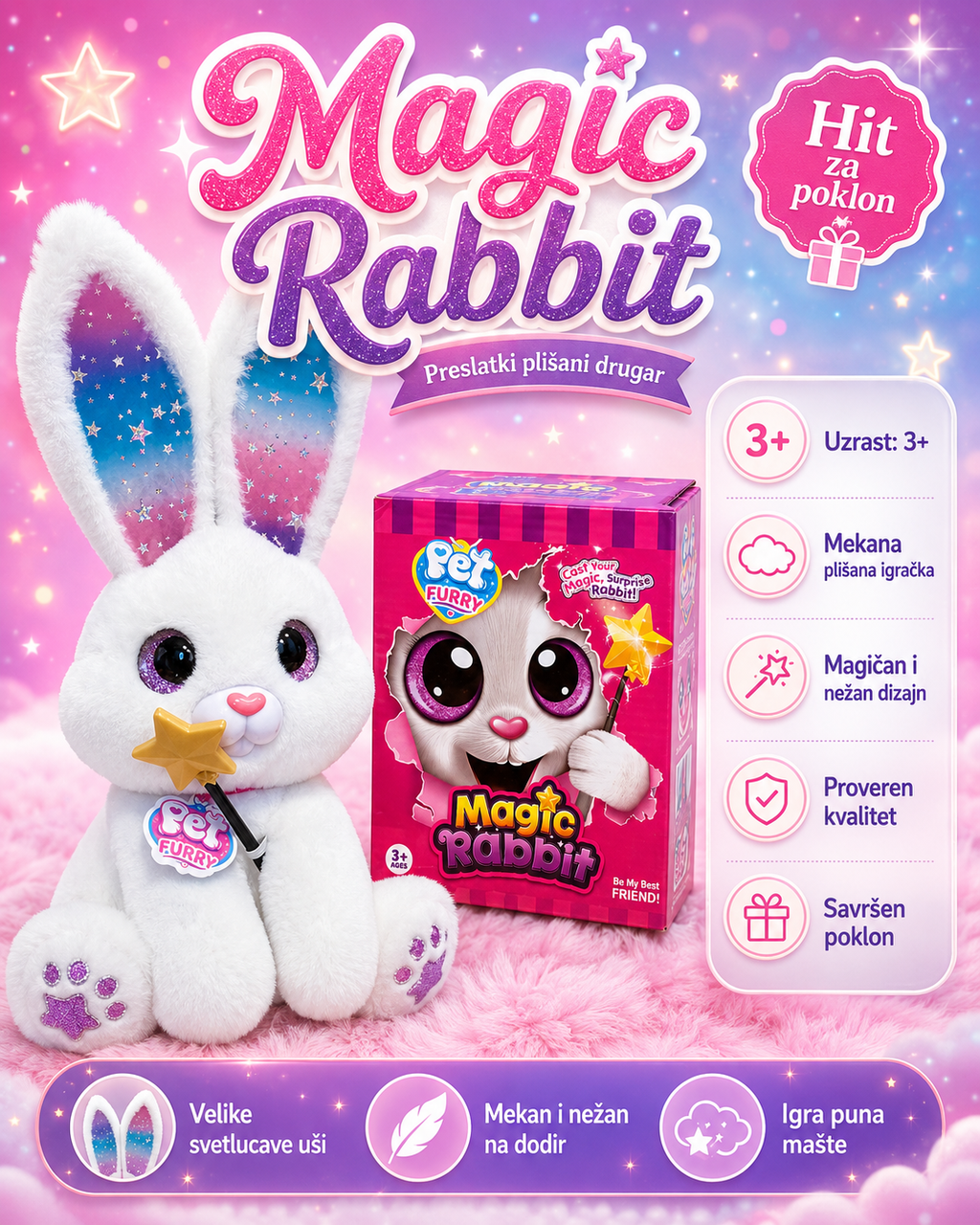 Magic Rabbit – interaktivni plišani zeka koji peva i priča