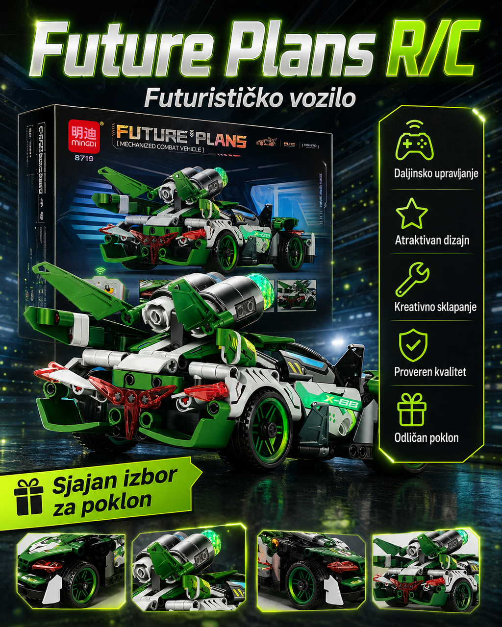 R/C autić 2.4 GHz – sportski autić - izaberi boju