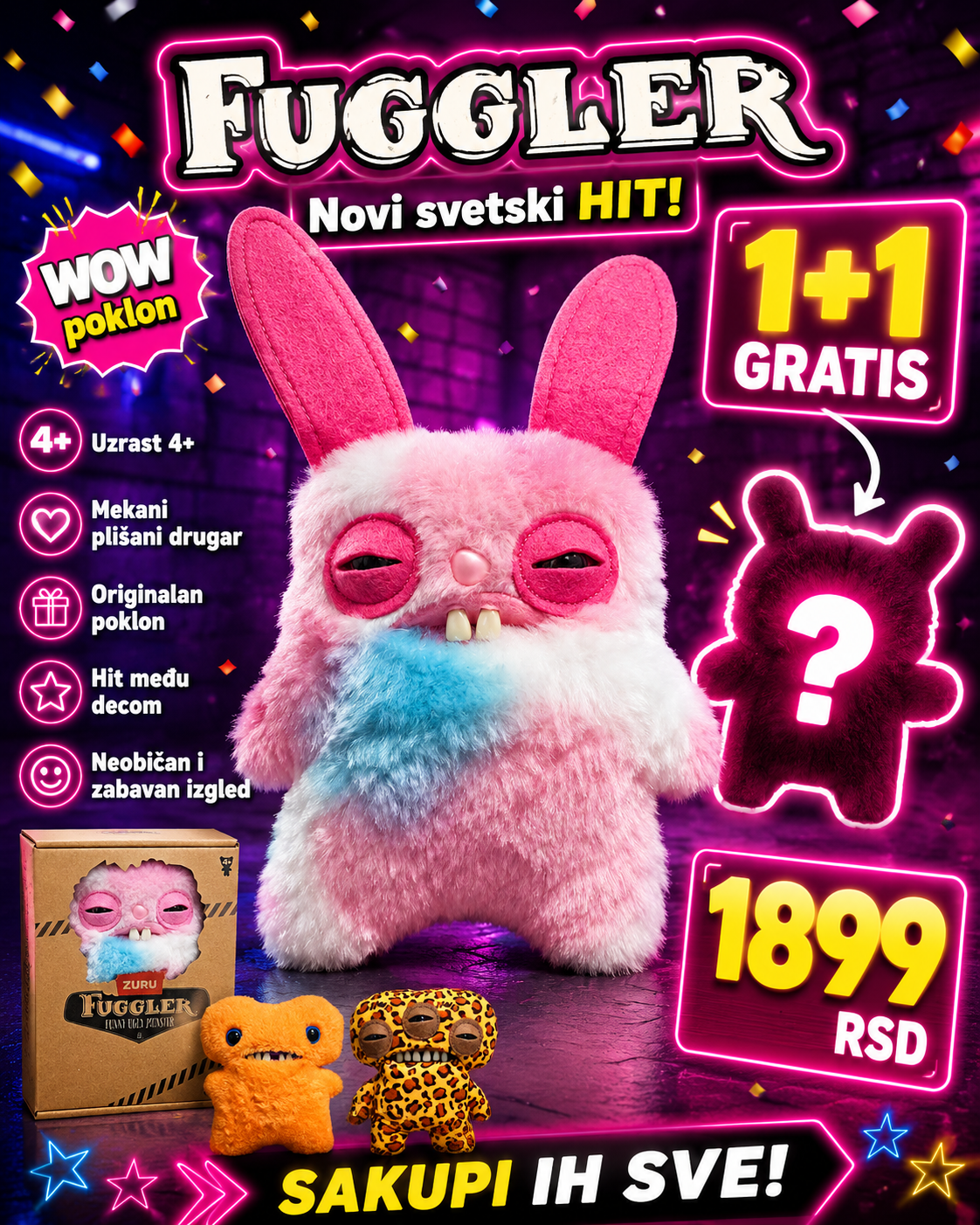 Fuggler 1+1 GRATIS – izaberi svoja 2 modela