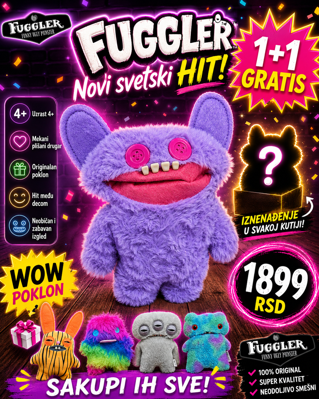 Fuggler 1+1 GRATIS – izaberi svoja 2 modela