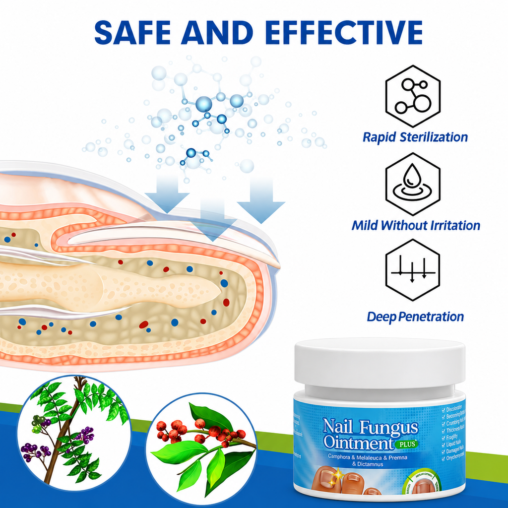 1+1 Gratis Nail Fungus Ointment PLUS – mast za negu noktiju i kože oko noktiju