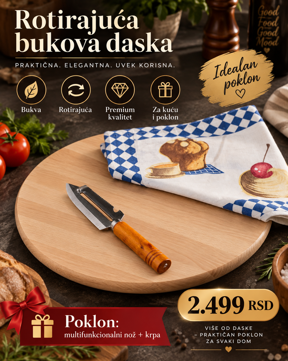 PREMIUM DASKA OD BUKVE – UNIKATAN SPOJ TRADICIJE, KVALITETA I ELEGANCIJE