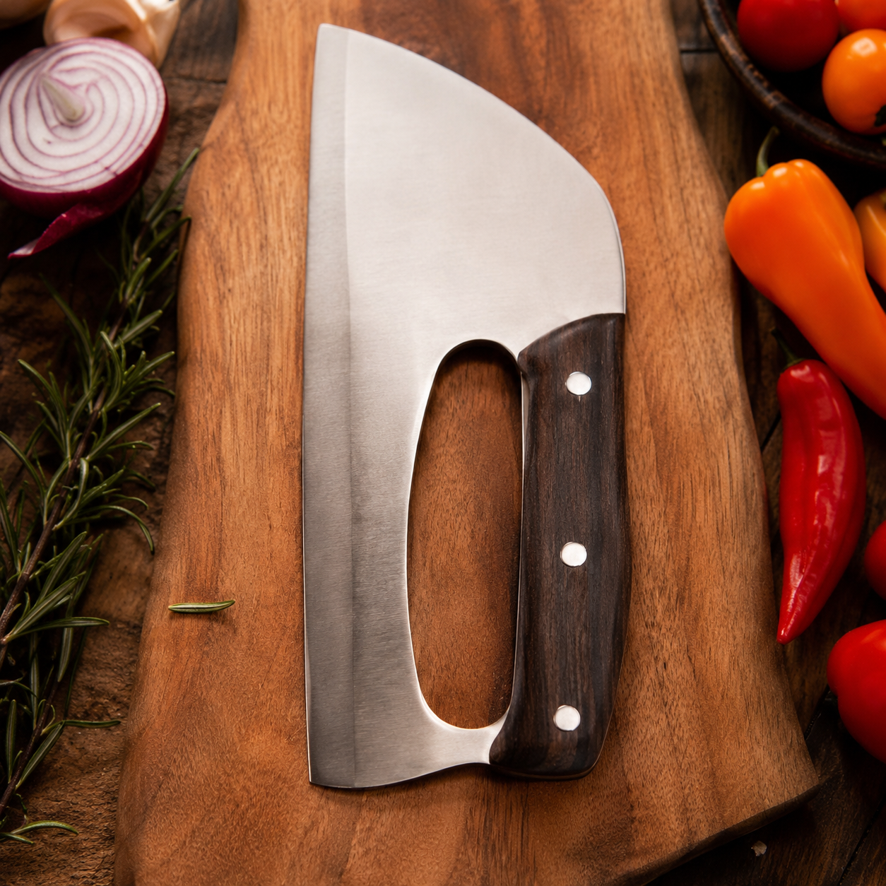 Chef Chopper PRO – Ergonomski kuhinjski nož sa širokim sečivom
