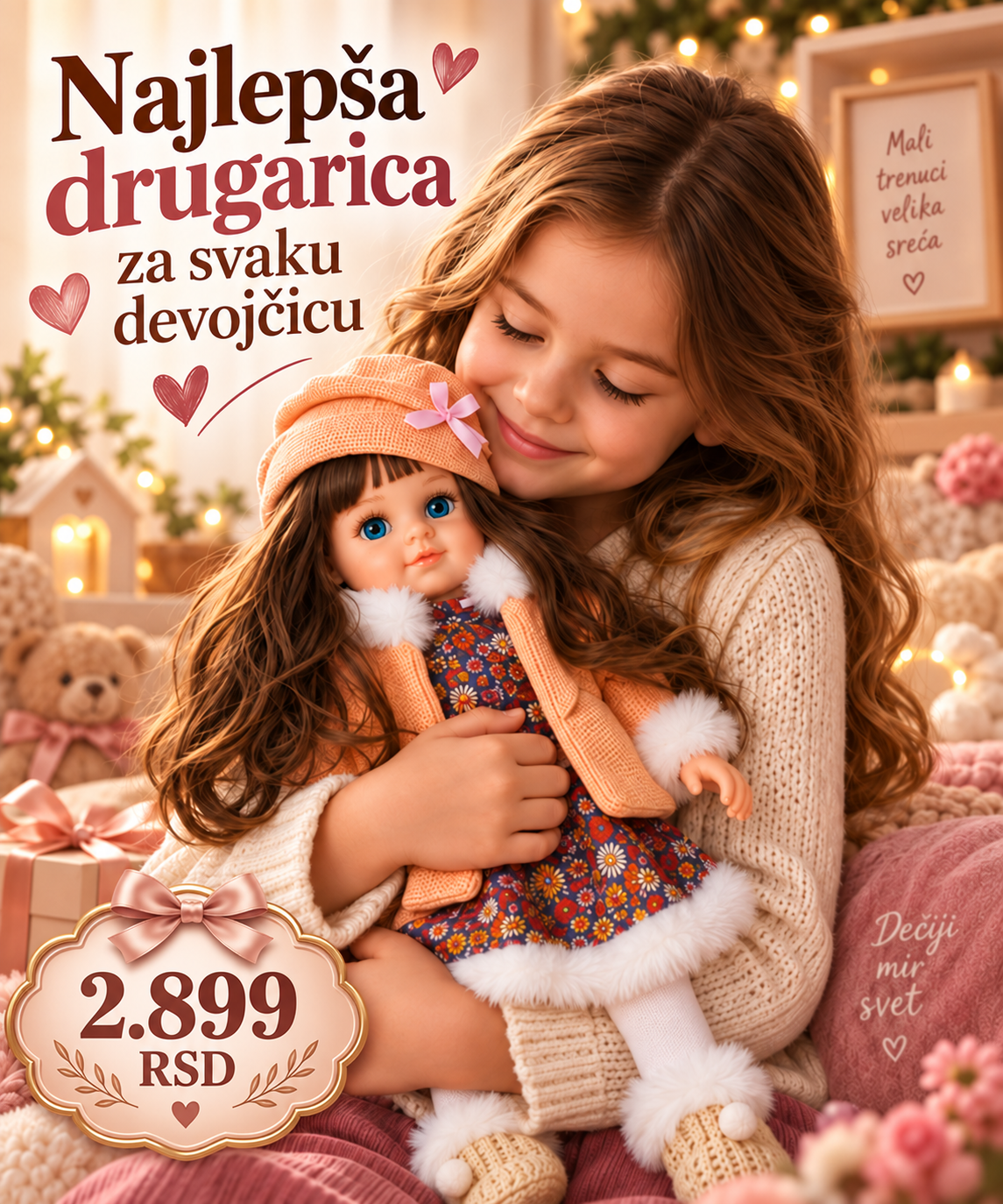 Cufan lutka – nežna lutka za igru i poklon