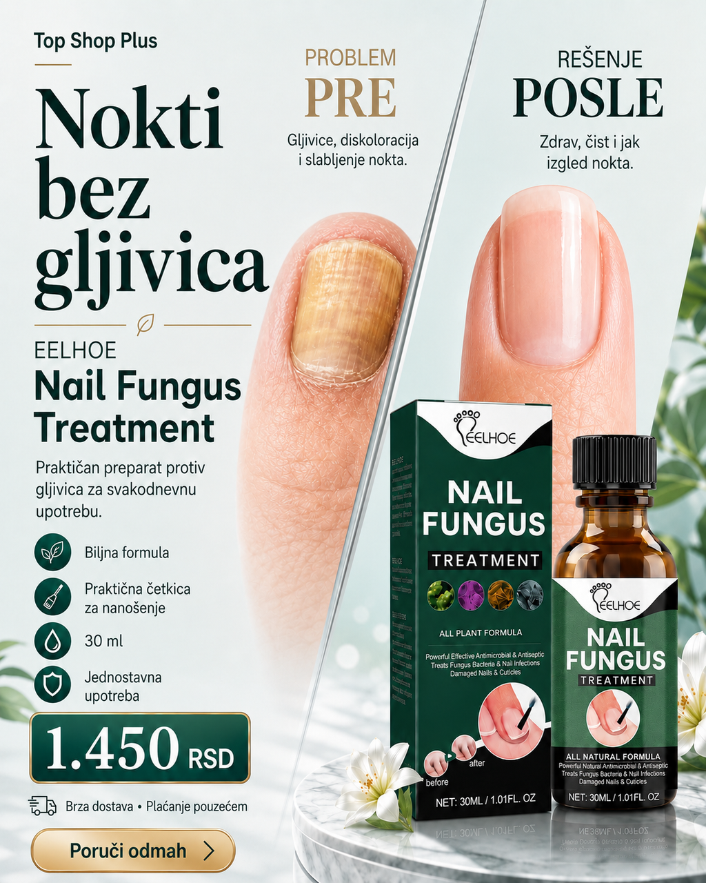 EELHOE Nail Fungus Treatment – nega noktiju 30 ml