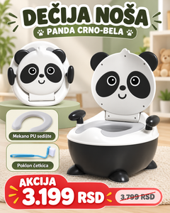 Panda crno-bela