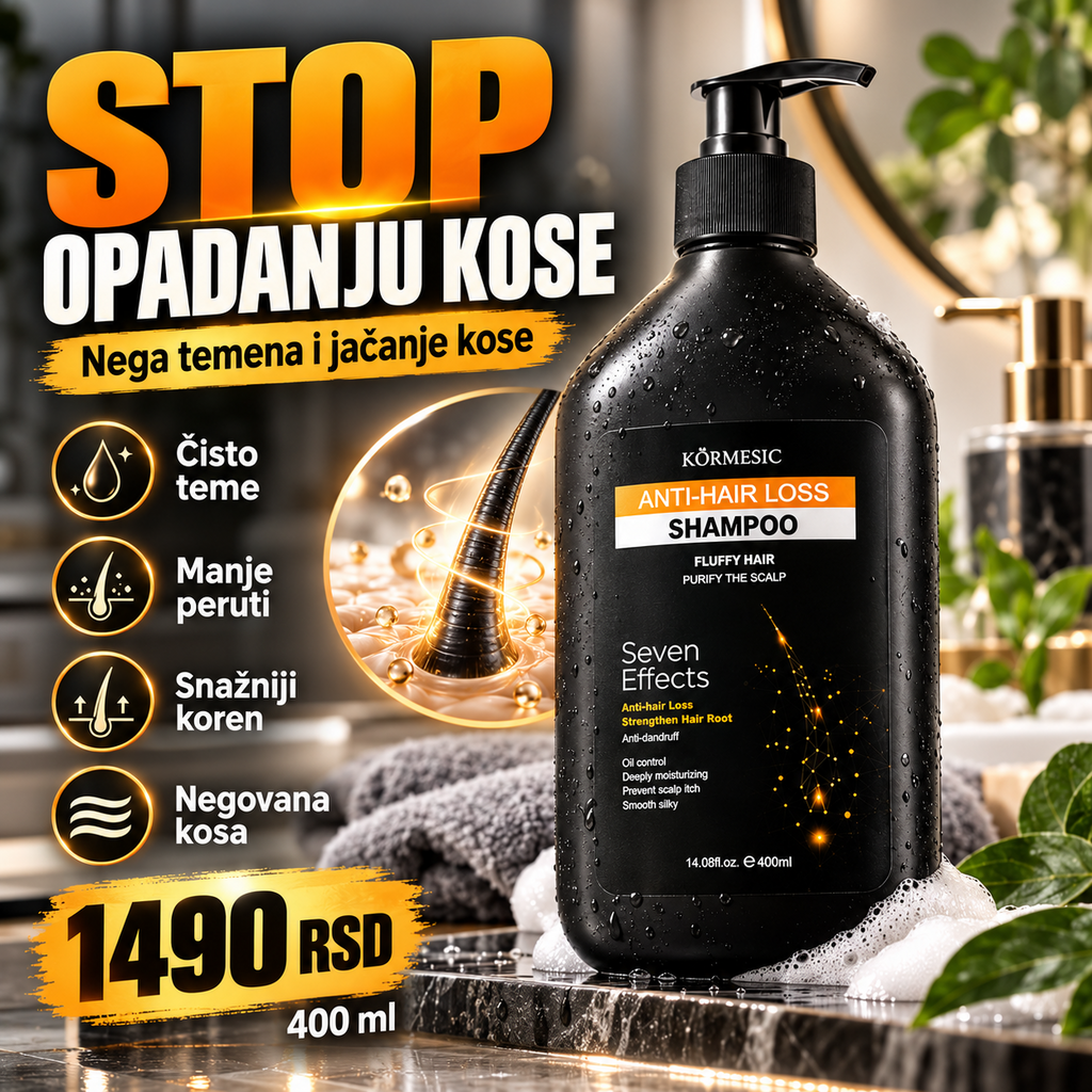 KORMESIC Anti-Hair Loss Shampoo 400 ml – nega temena i kose