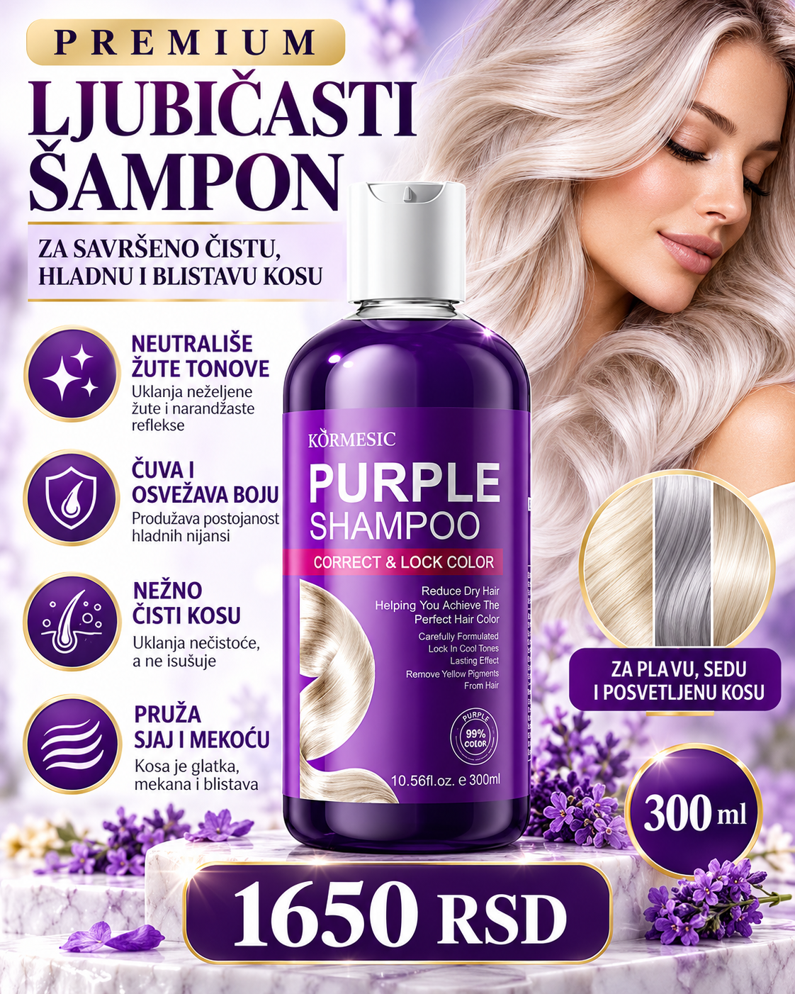 KORMESIC Purple Shampoo 300 ml