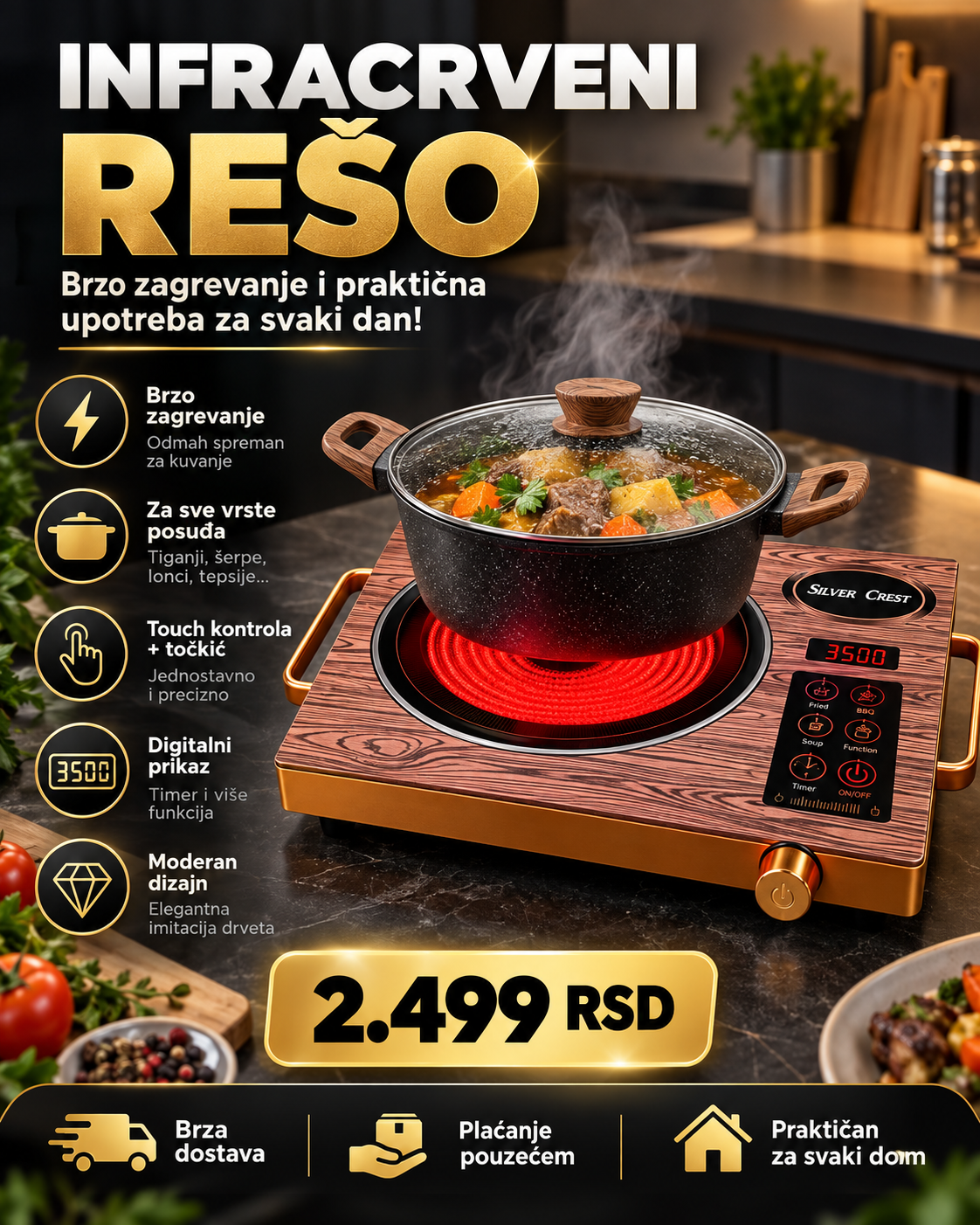 Silver Crest SC-7038 infracrveni rešo - 2.499 RSD