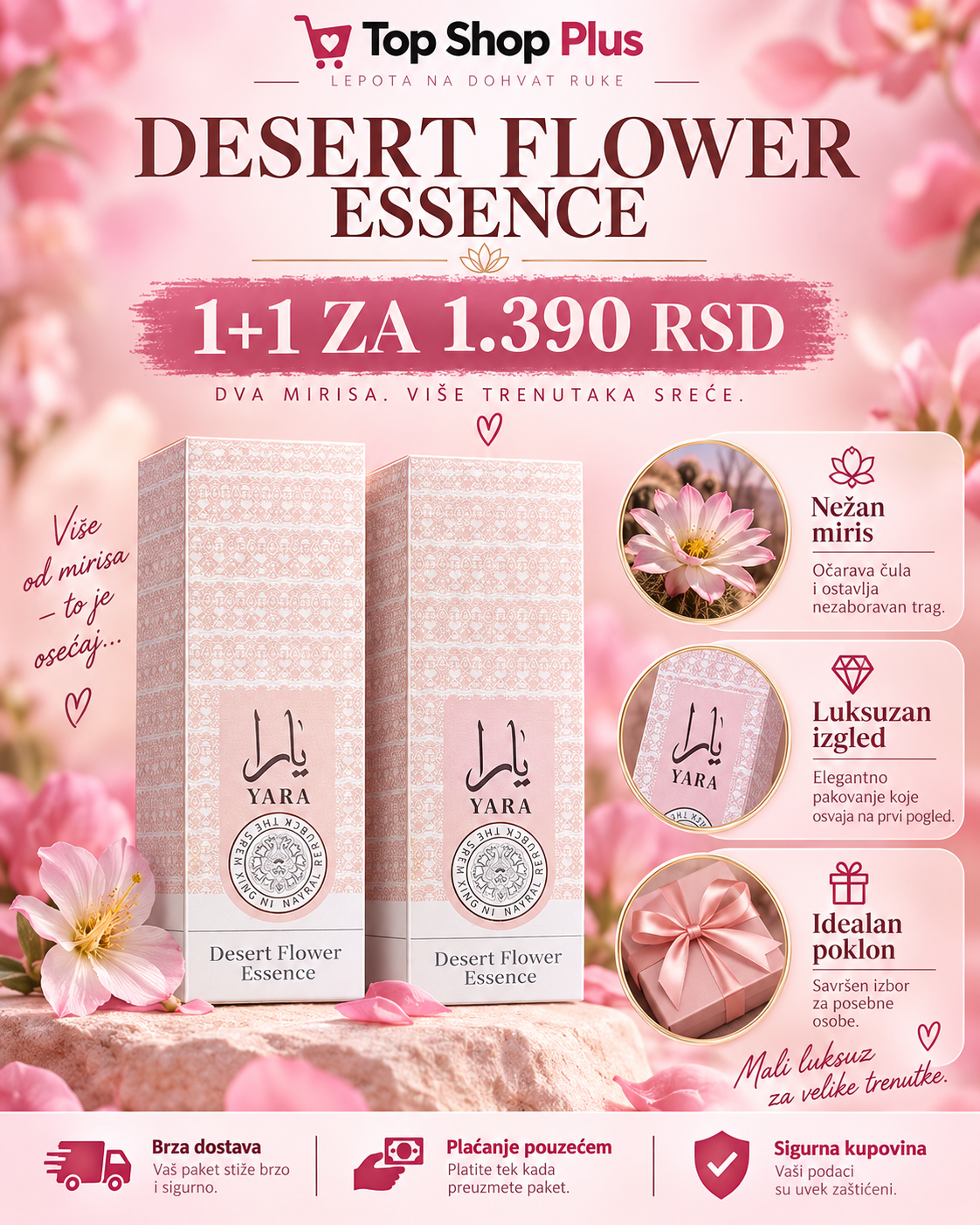 YARA Desert Flower parfem dva komada za 1.390 RSD