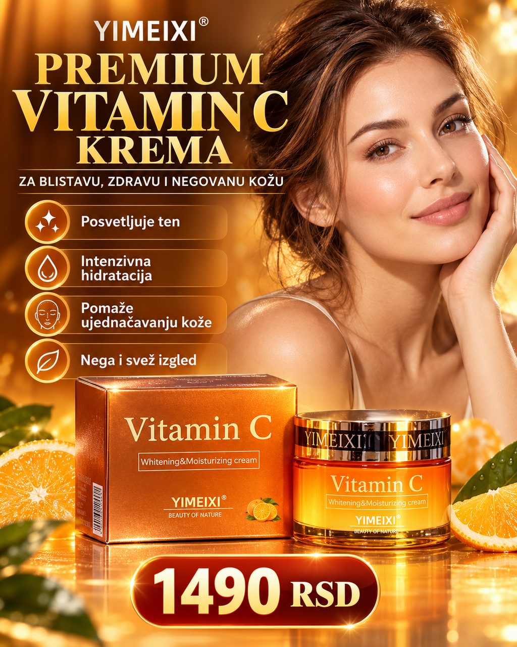 YIMEIXI Vitamin C krema za lice