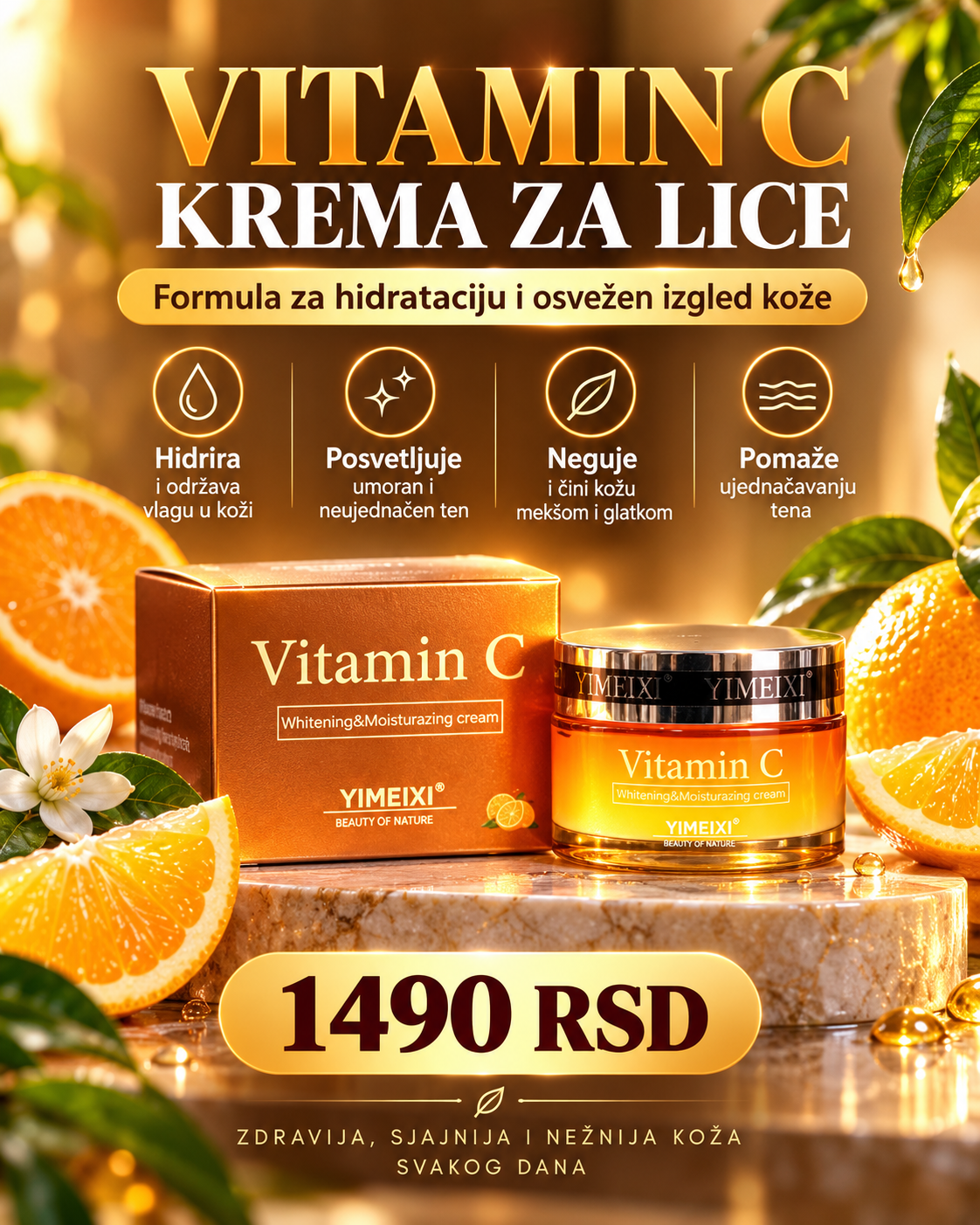 YIMEIXI Vitamin C hidratantna krema za lice